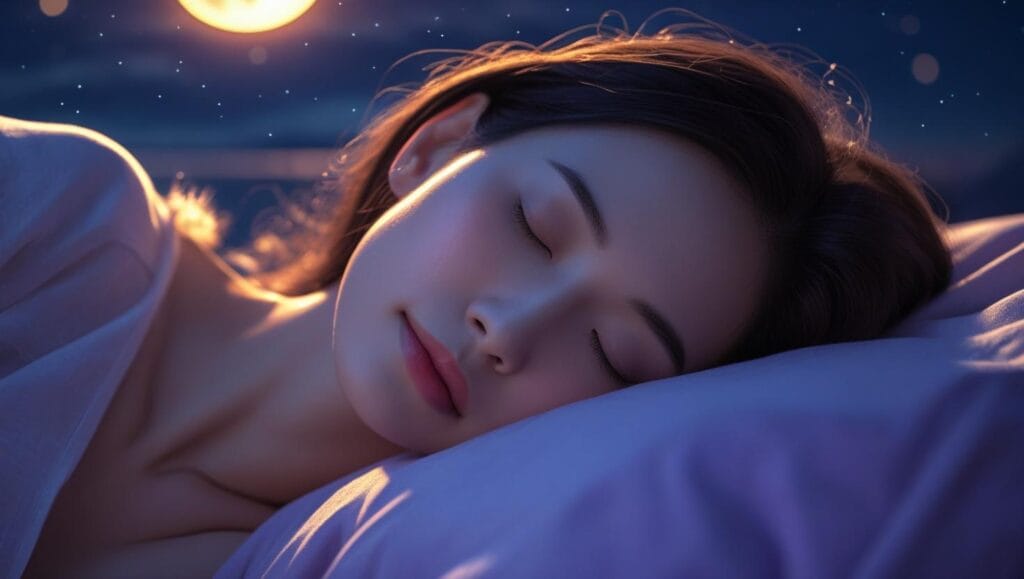 Soft Toned Photo Of Someone Sleeping Peacefully With A Calming Night Background For Blog 1024x579